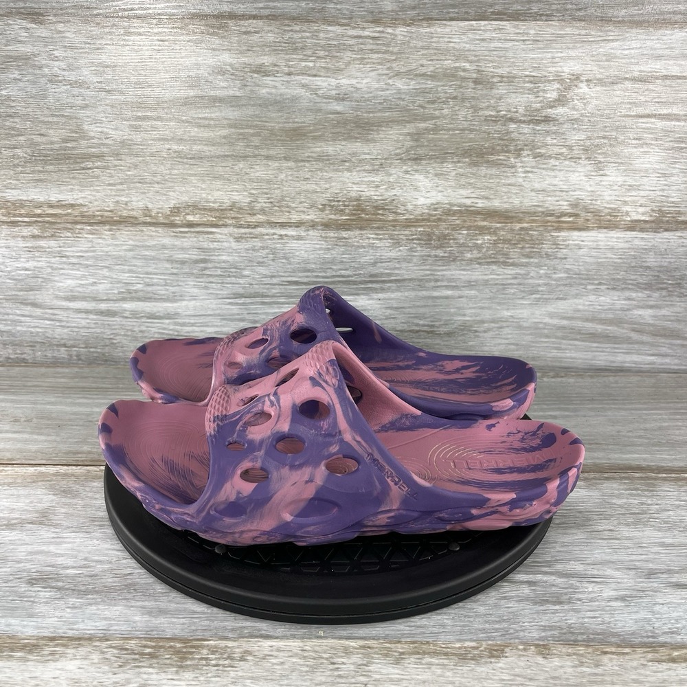 Merrell Women's Hydro Slide Pink Tie Dye Sandals Size 10